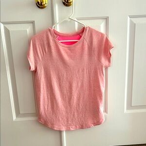 ATHLETA GIRL Light Pink Short Sleeve Tee